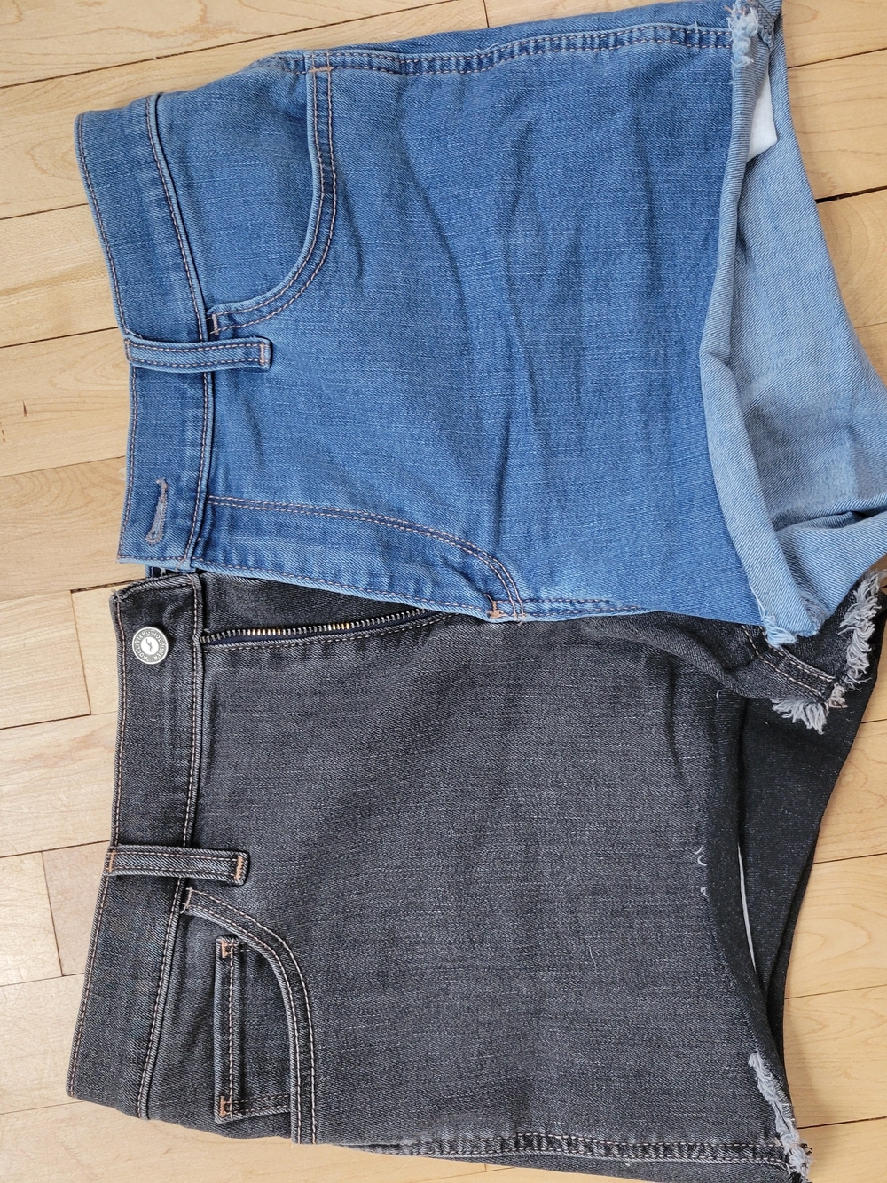 Hollister Size 15 Two-toned Denim Shorts Set — Blue & Black